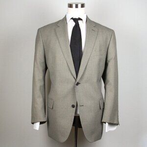 Michael Kors 46R Gray Sport Coat Blazer Jacket Check‎ 2B Polyester E03194